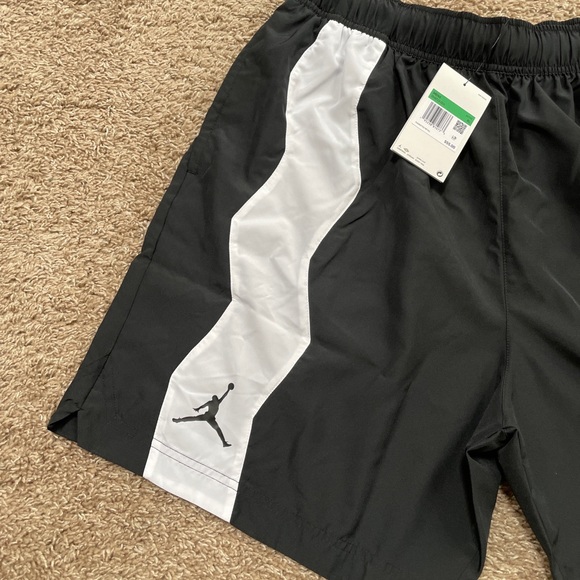 Nike Air Jordan Men's Zion Woven Basketball Shorts Black White DH9713-010 - Picture 3 of 7